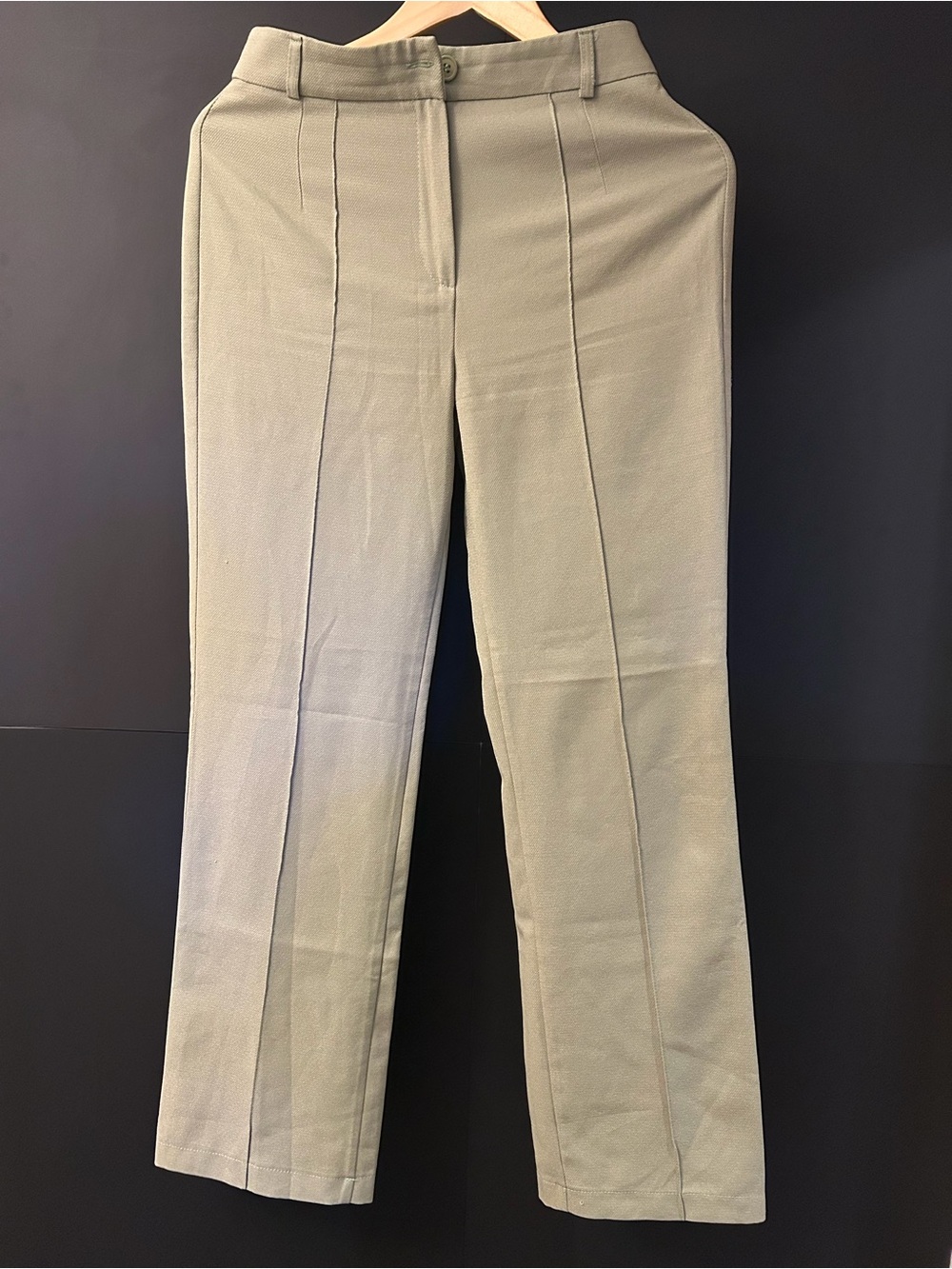 Trendyol Light Olive Tailored Trousers for Woman 36 size